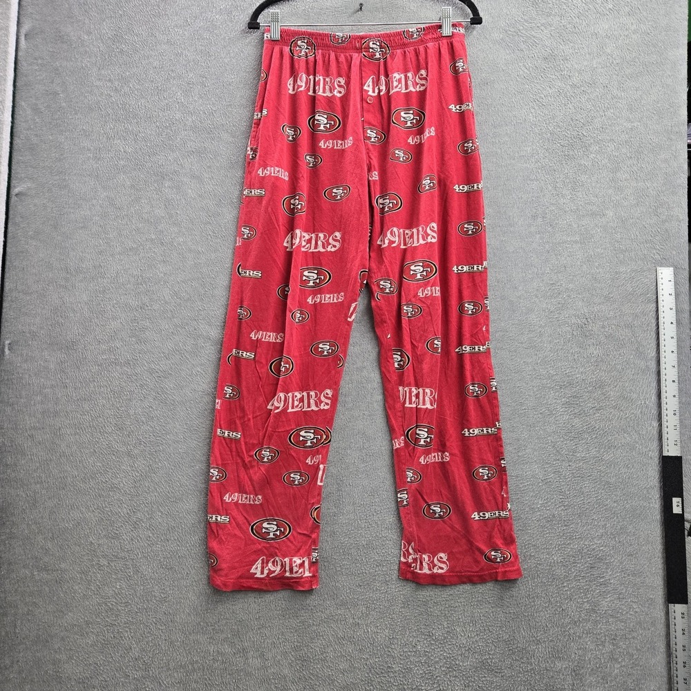 San Francisco 49ers Men Sleepwear S Red NFL Team Apparel Pajama Pants READ